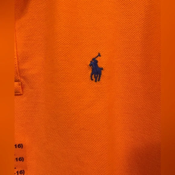 Polo by Ralph Lauren Boy’s Orange Polo Shirt - Picture 6 of 7